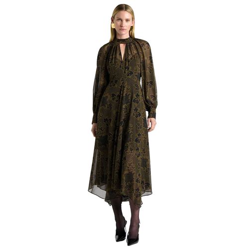 Cue Lattice Chintz Floral Midi Dress